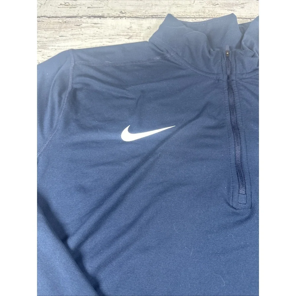 Nike Dri-FIT Atlanta Braves MLB Blue 1/4-Zip Pullover, Size 2XL
